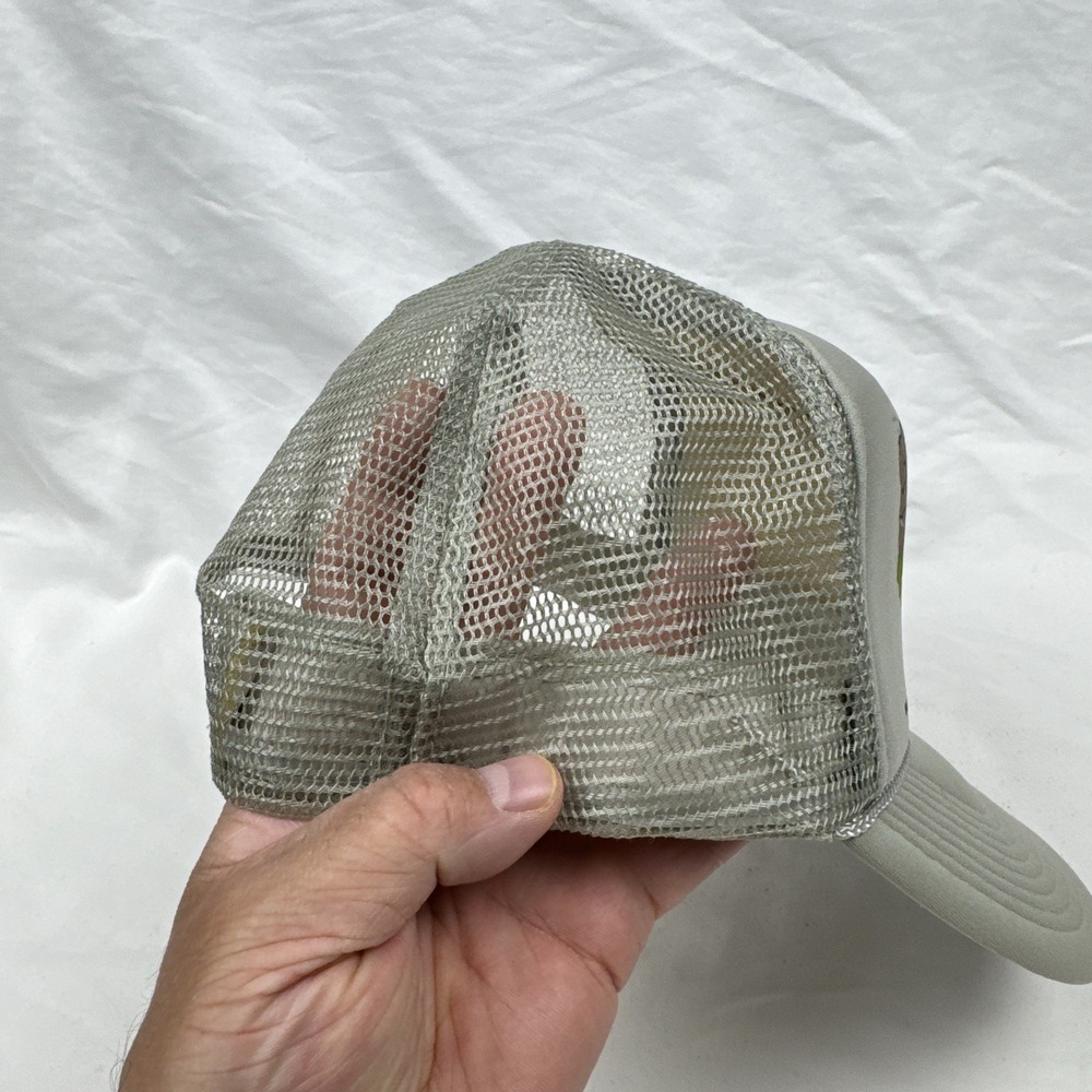 Mt Rushmore Hat Cap Snapback Adult One Size Gray Mesh Funny Vintage Nissin - Picture 4 of 11